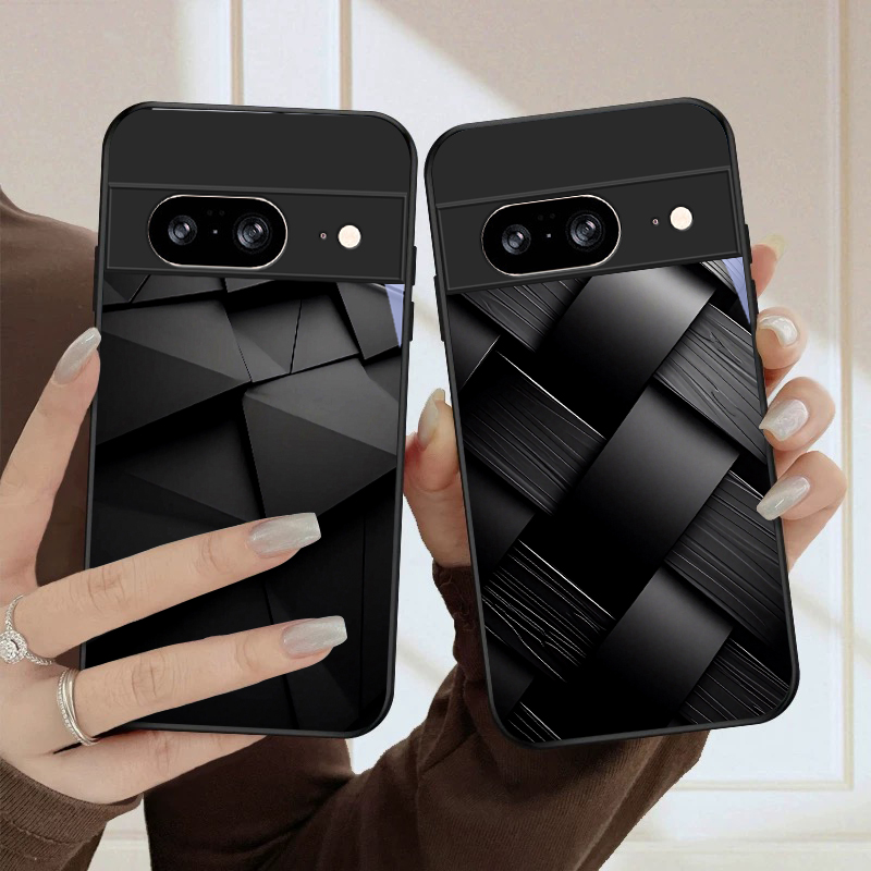 Google Pixel 9 Pro - Tekstur geometris gelap Untuk Google Pixel