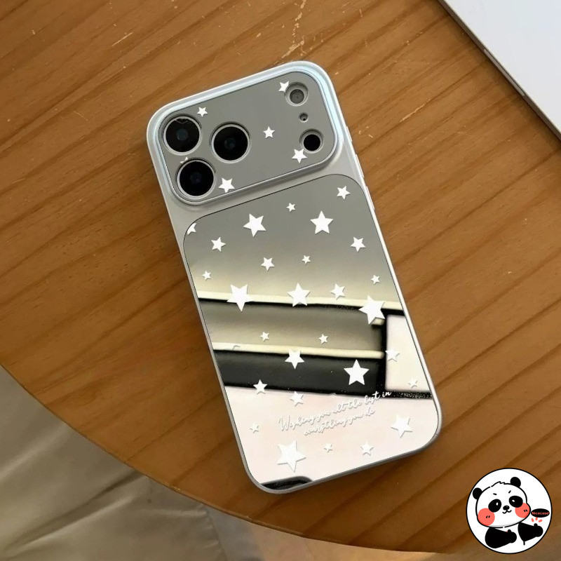 Realme Note 50 - Casing Ponsel Cermin Perak untuk Realme