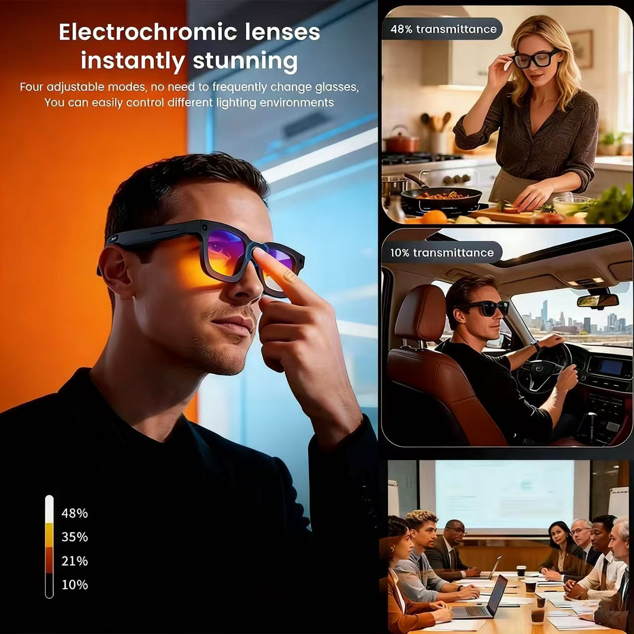 Smart Glasses Lens - Kacamata Pintar AI 2026: Terjemahan Suara