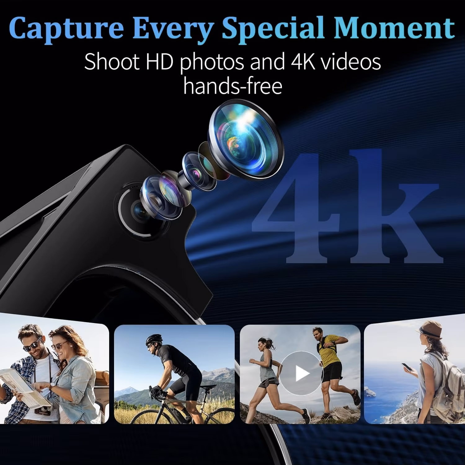 Kacamata Pintar AI Kamera HD 4 - Smart Glasses Lens ulasan dan harga