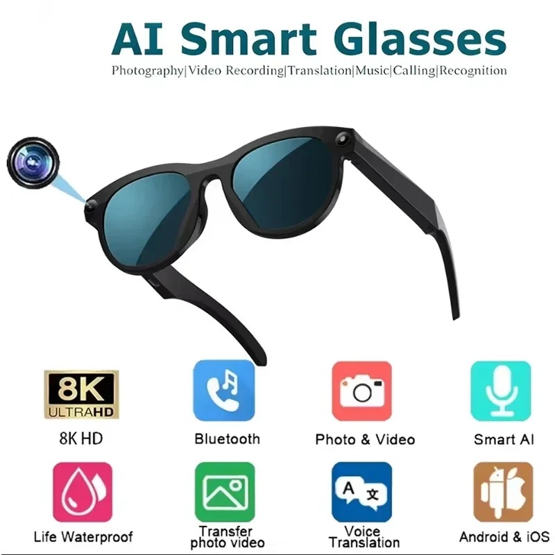 Kacamata Pintar AI 8KHD Beruba - Smart Glasses Lens ulasan dan harga